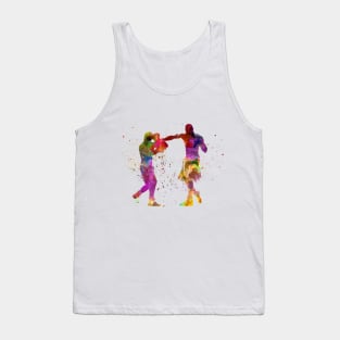 watercolor boxer Tank Top